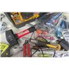Image 6 : Multiple Tools - Ryobi Drill, Hyper Tough Sledge Hammer, Ratchets, Sockets