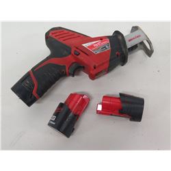 Milwaukee Cordless Hackzall Reciprocating Saw & 2 Batteries