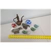 Image 2 : Misc Asian Décor - 2 Horses, Glazed Porcelain Animals, Pitcher, etc