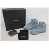 Image 1 : Season 7 'House Blue' Thick Suede High-Top Sneakers Size US 11 w/ Dust Bag & Box