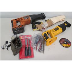 RIDGID R8442 & DeWalt DW938 Reciprocating Saw, Stanley Fat Max & Hand Tools
