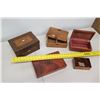 Image 2 : Qty 5 Wood Boxes - State of Hawaii, Koa Wood, Hogg Brothers, Carved, etc