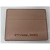 Image 1 : Michael Kors Tan 4-Slot Card Holder w/ Clear ID Pocket