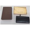 Image 1 : Louis Vuitton Black Folding Wallet w/ Card Slots & Change Purse, in Box