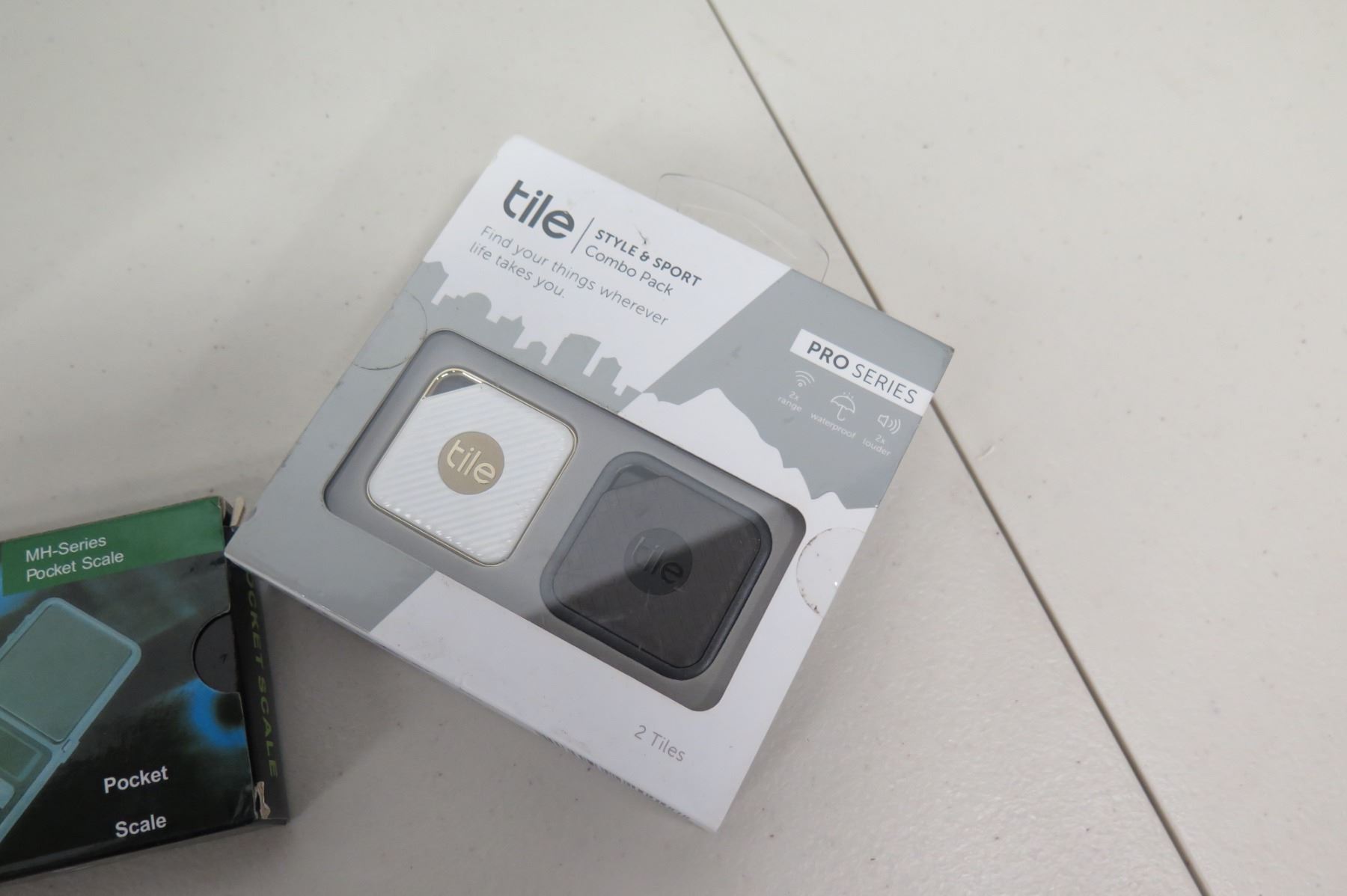 Tile Recordeer New Olympus Stereo Recorder, TomTom Via1415M GPS, Pocket Scale, Tile ...