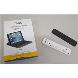 Zagg Messenger Folio iPad Keyboard Case, Apple Pen & Willgoo Light