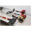 Image 2 : Qty 3 Weed Whackers, Shindaiwa Leaf Blower, Rake & Broom w/ Dustpan