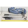 Image 1 : Qty 10 Silver Scot & White Hot Golf Clubs & Putters w/ Tommy Armor Golf Bag