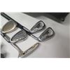 Image 9 : Qty 13 XS Tech & King Cobra Golf Clubs & Putters w/ Black Golf Bag