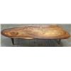 Image 1 : Long 3-Legged 70" Wood Table (has white blemish stains)