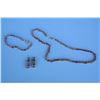 Image 8 : Set of Matching Shell Necklace with 14K Gold Clasp, Bracelet & Earrings