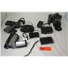 Image 1 : Misc Cameras: Nikon D70 w/ Lens, Nikon Coolpix, Sony HDR-XR100 Video Camera, Cannon PC1250, etc (not