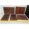 Image 1 : Qty 5 Laser-Etched Wooden Hawaiiana Plaques (not from HPD)