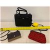 Image 2 : Brown Coach Monogram Wallet/Credit Card Holder, Red Monogram Purse & Black Bag