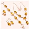 Image 1 : 4 Piece Complete Yellow Sapphire Jewelry Set