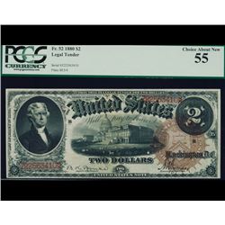 1880 $2 Legal Tender Note PCGS 55