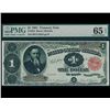 Image 1 : 1891 $1 Treasury Note PMG 65EPQ