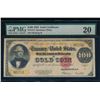 Image 1 : 1922 $100 Gold Certificate PMG 20