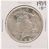 1934-D $1 Peace Silver Dollar Coin