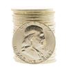 Image 1 : Roll of (20) Brilliant Uncirculated 1961 Franklin Half Dollar Coins
