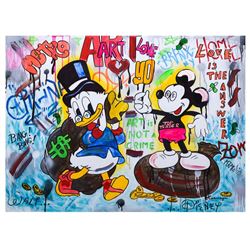 Nastya Rovenskaya- Mixed Media "It's All About Money"