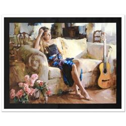 "Music in the Afternoon" Limited Edition Hand Embellished Giclee on Canvas (40" x 30") by Mikhail an