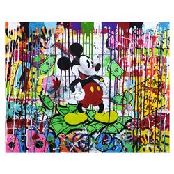 Nastya Rovenskaya- Mixed Media "Mr. Dollar Bill"