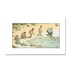 Bizarro! "Evolution Trash" Numbered Limited Edition Hand Signed by creator Dan Piraro; Letter of Aut