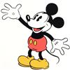Image 2 : "Mickey Mouse (Waving)" Disney Serigraph, with Letter of Authenticity.