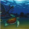 Image 2 : Wyland, "Undersea View (With Reef)" Framed Original Oil Painting on Canvas, Hand Signed with Certifi