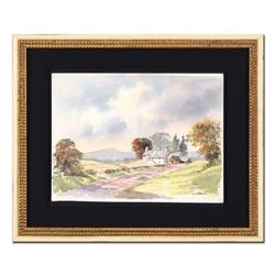 Martin Goode (1932-2002), Framed Original Watercolor Painting, Hand Signed with Certificate of Authe