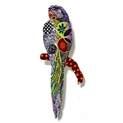 Patricia Govezensky- Original Painting on Laser Cut Steel "Moment of Peace VI"