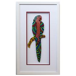 Patricia Govezensky- Original Painting on Laser Cut Steel "Moment of Peace XIII"