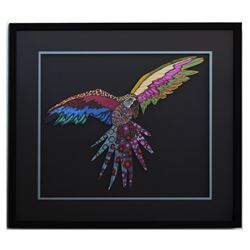 Patricia Govezensky- Original Painting on Laser Cut Steel "Macaw XVIII"