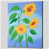 Image 3 : "Summer Sunflowers" Limited Edition Giclee on Canvas by Larissa Holt, Numbered and Signed. This piec