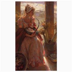Dan Gerhartz, "Early Morning Warmth" Limited Edition on Canvas, Numbered and Hand Signed with Letter