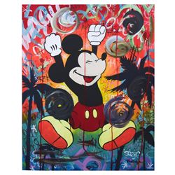 Nastya Rovenskaya- Mixed Media "In The Jungle"