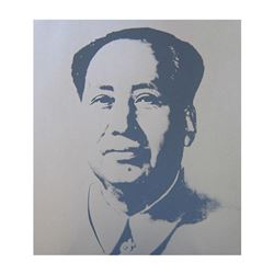 Andy Warhol- Silk Screen  Mao-Silver 