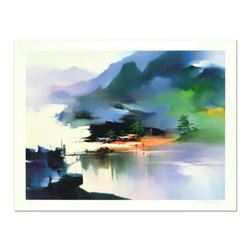 H. Leung, "Peaceful Village" Limited Edition, Numbered 21/100 and Hand Signed with Letter of Authent