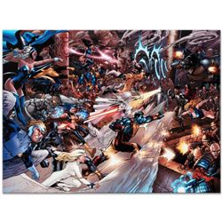 Marvel Comics  X-Men vs. Agents of Atlas #2  Numbered Limited Edition Giclee on Canvas by Carlo Pagu