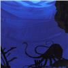 Image 2 : Wyland -"Octopus" Framed Original Watercolor Painting, Hand Signed with Certificate of Authenticity.