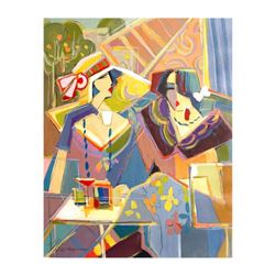 Isaac Maimon, "New Scheme of Color" Original Acrylic Painting, Hand Signed with Certificate of Authe