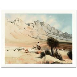 William Nelson, "The Dogie" Limited Edition Lithograph, Numbered and Hand Signed by the Artist.