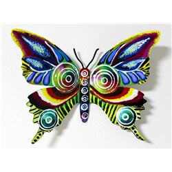 Patricia Govezensky- Original Painting on Cutout Steel "Butterfly CXCVI"