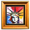 Image 1 : Peter Max- Original Acrylic on Canvas "Liberty Head"