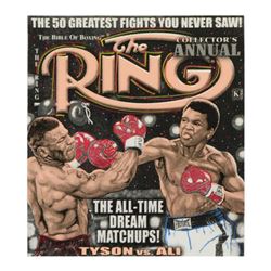 Steve Kaufman (1960-2010), "The Ring" Hand Embellished Limited Edition Silkscreen on Canvas, Numbere