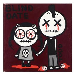 Todd Goldman, "Blind Date" Original Acrylic Painting on Gallery Wrapped Canvas, Hand Signed with Cer