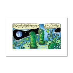Bizarro! "Bill Gates Aliens" Numbered Limited Edition Hand Signed by creator Dan Piraro; Letter of A