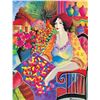 Image 1 : Patricia Govezensky- Original Giclee on Canvas "Lady With Flower View"