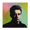 Image 1 : Steve Kaufman (1960-2010), "James Dean" Hand Painted Unique Variation Hand Pulled Silkscreen on Canv
